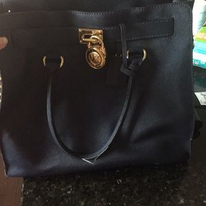 Michael Kors navy handbag